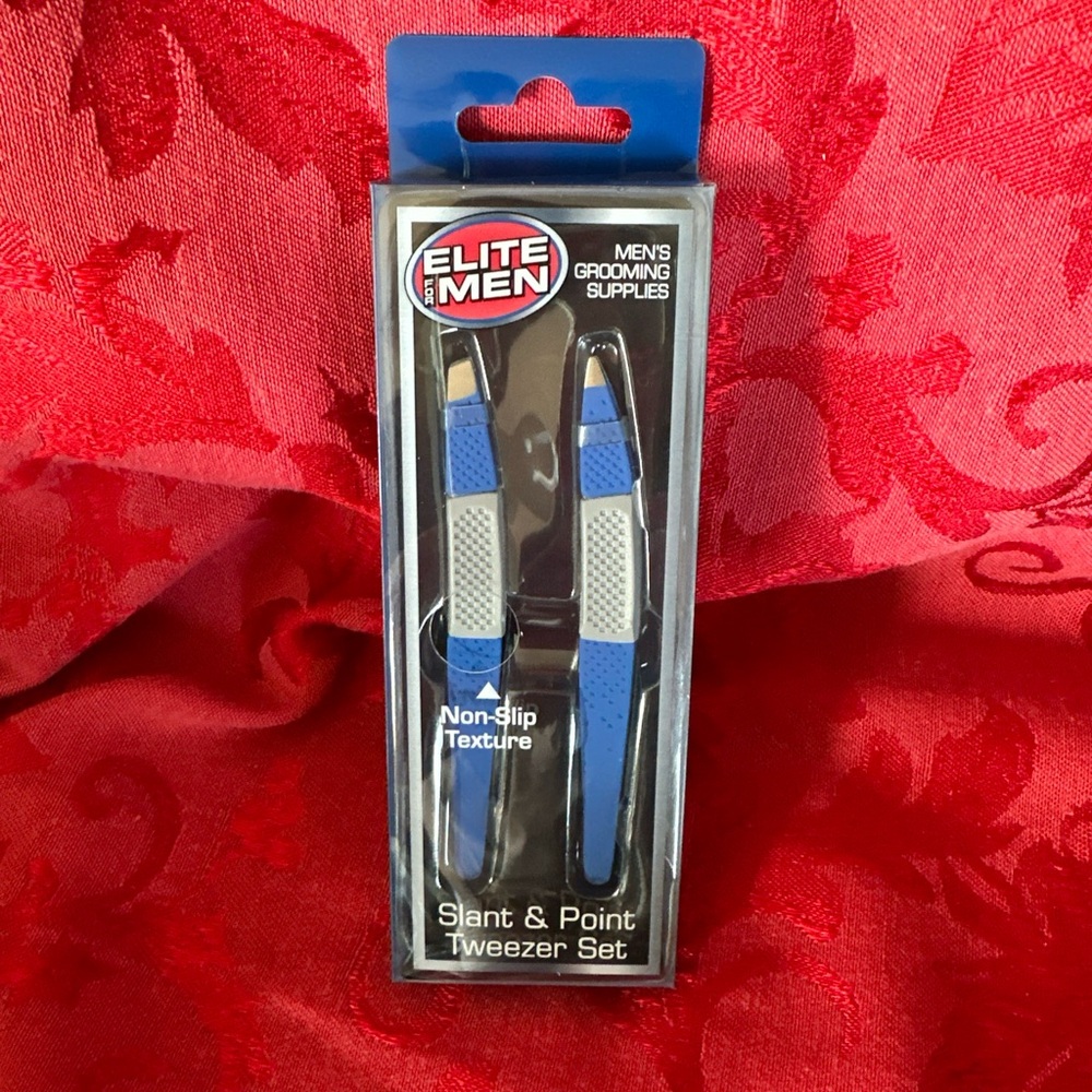 🌵3/$15 Elite for slant and point Men Tweezer Set (see description)